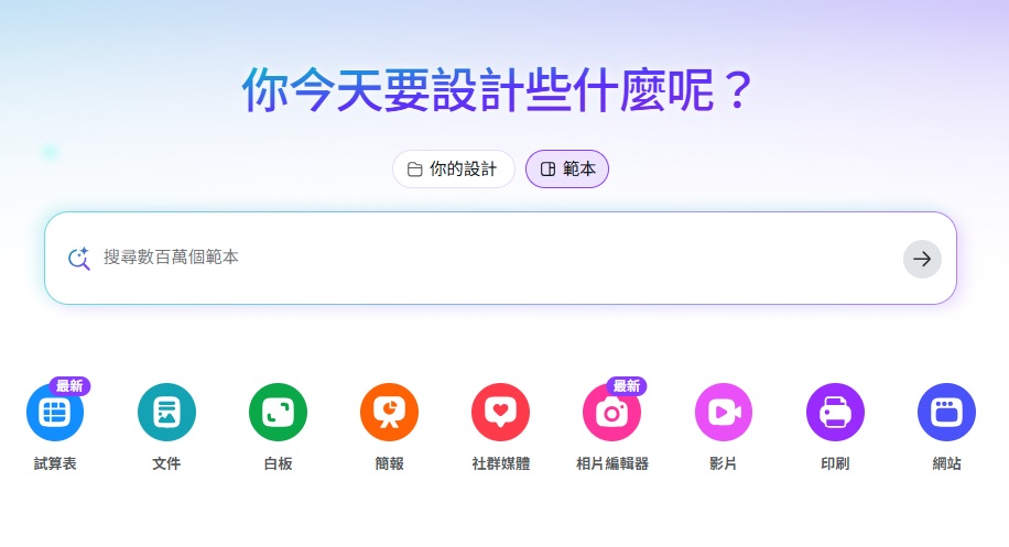 最新AI工具消息:Canva 中文版完整介紹