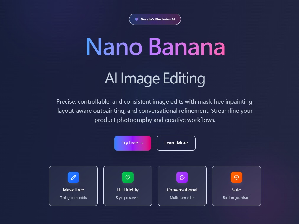 最新AI工具消息:Google Nano Banana 使用方法