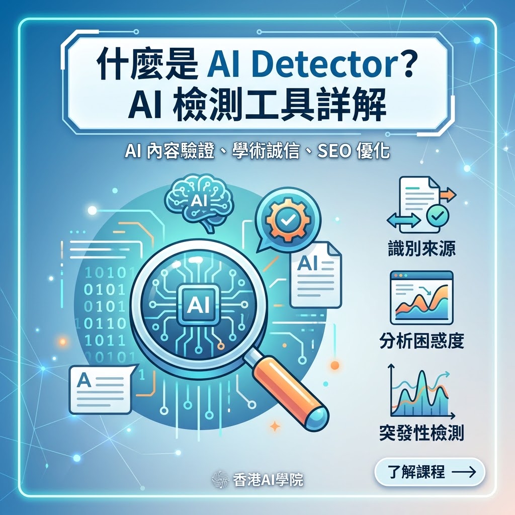 AI人工智能詞彙表:AI Detector（AI 檢測工具）