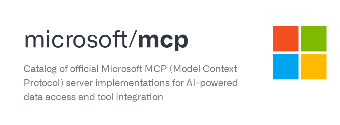 MCP中文專區:Microsoft MCP 專案